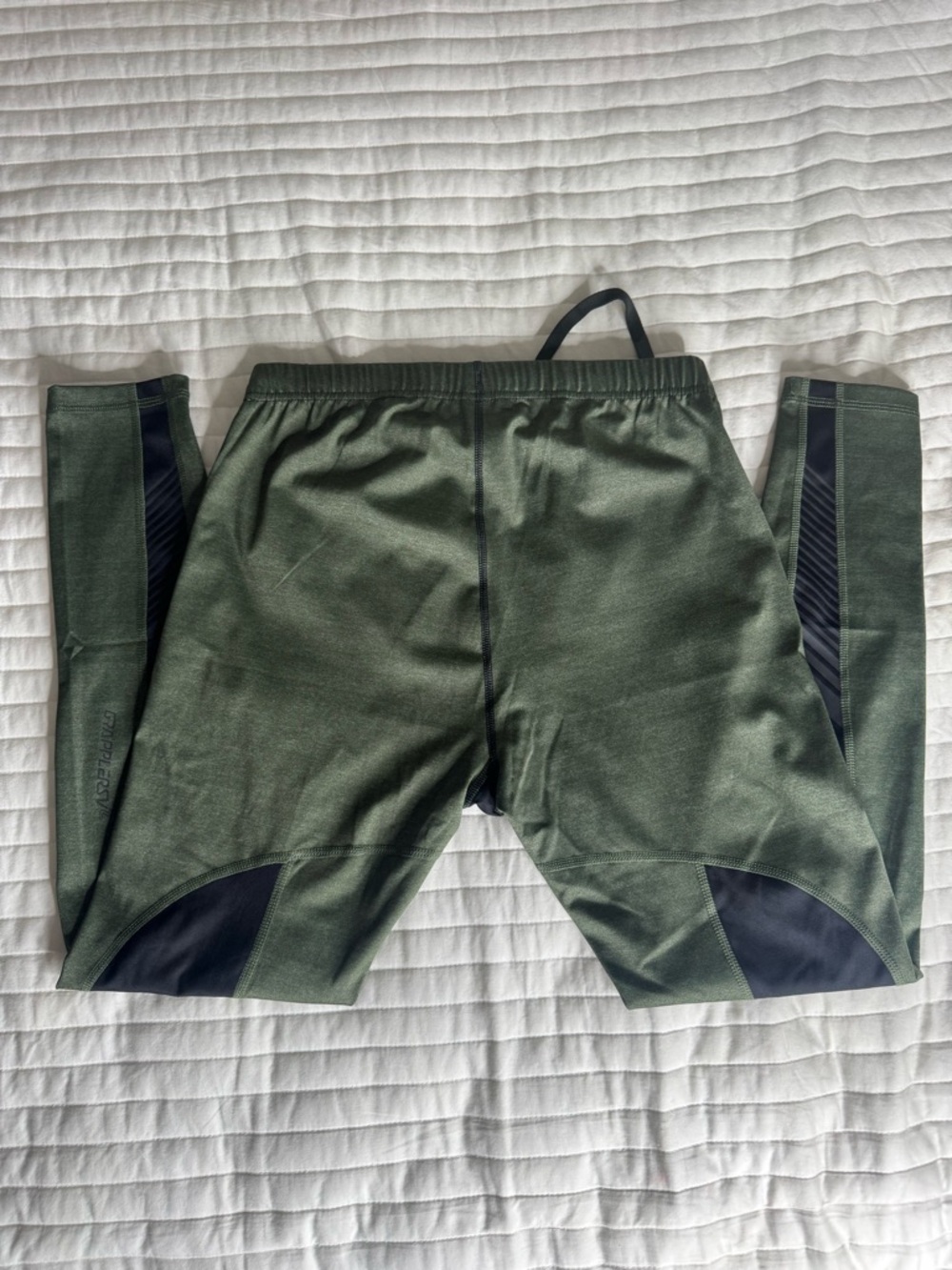 Virus Black with Olive Green Performance Compression Joggers - Picture 3 of 3
